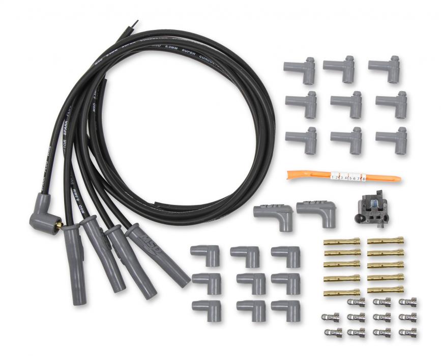 MSD Spark Plug Wire Set 6 Cylinder Universal MSD Spark Plug Wire Set 6 Cylinder Universal