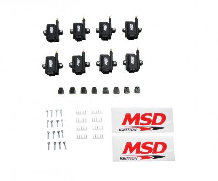 MSD Ignition Coil, Smart, 8-Pack, Black 82893-8