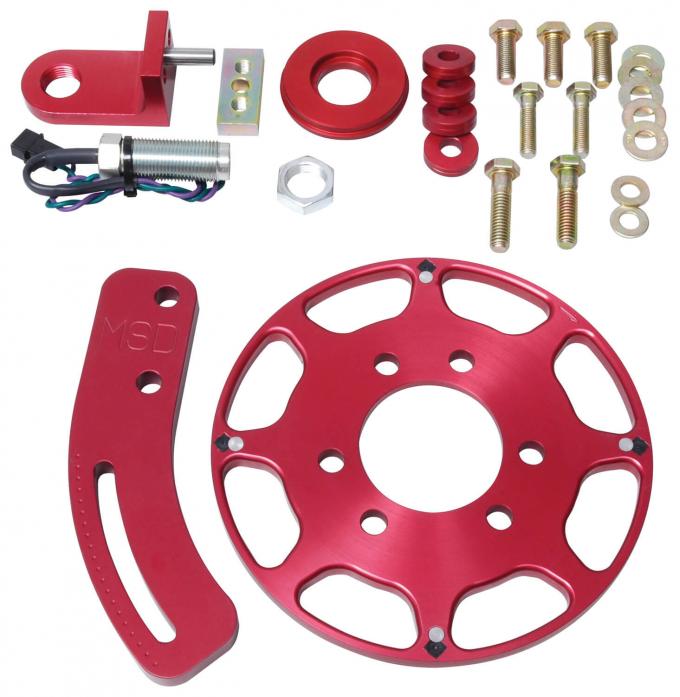MSD Crank Trigger Wheel Kit, Flying Magnet, SBC, 7 In. 8610