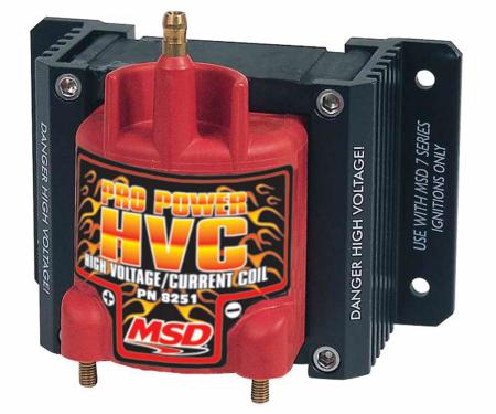 MSD Ignition Coil, Pro Power HVC, Red 8251