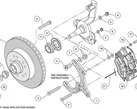 Wilwood Brakes Classic Series Dynalite Front Brake Kit 140-14808-R