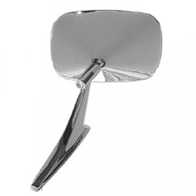 1968-1974 GM Car Left Hand Outside Door Mirror with Rib Design