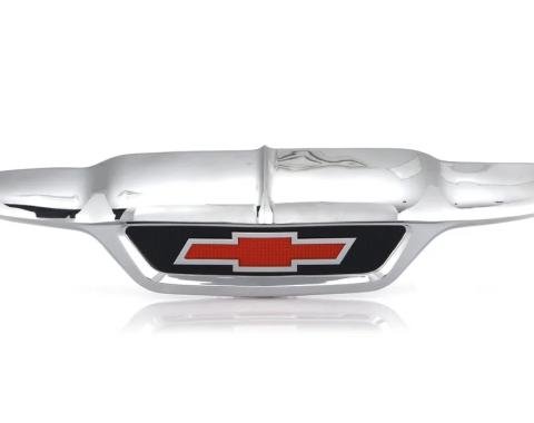 AMD Hood Front Emblem, Red Bowtie, 55 Chevy Pickup Truck Suburban X999-4055-31