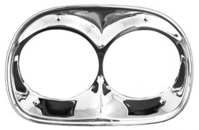 Key Parts '58-'59 Head Light Bezel Set 0847-056