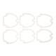 SoffSeal Tail Light Lens Gaskets 6 Pc for 68 Chevy Impala Caprice Bel Air, 2Dr Sedan, Set SS-2383