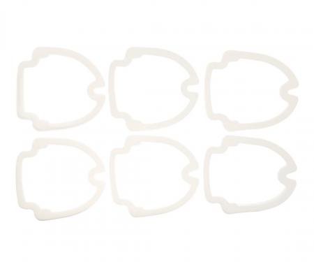 SoffSeal Tail Light Lens Gaskets 6 Pc for 68 Chevy Impala Caprice Bel Air, 2Dr Sedan, Set SS-2383