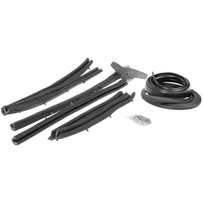 SoffSeal Cloth Convertible Top Weatherstrip Kit 1955-57 Chevy Bel Air & Pontiac Starchief SS-1030C