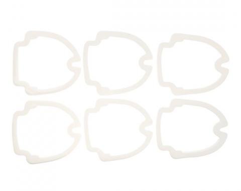 SoffSeal Tail Light Lens Gaskets 6 Pc for 68 Chevy Impala Caprice Bel Air, 2Dr Sedan, Set SS-2383