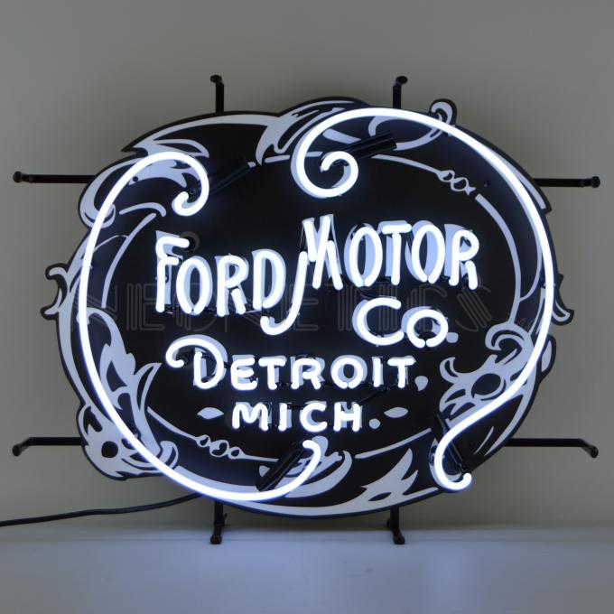 Neonetics Standard Size Neon Signs, Ford Motor Company 1903 Heritage Emblem Neon Sign