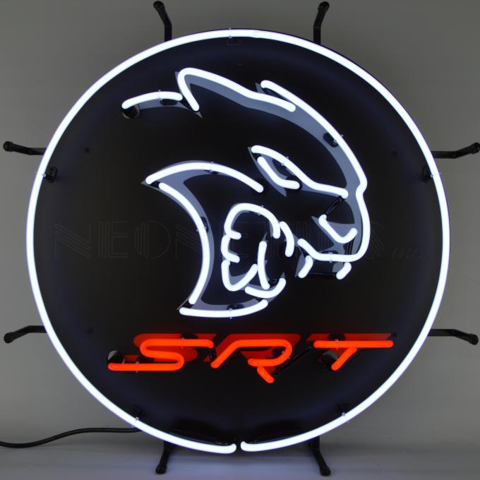 Neonetics Standard Size Neon Signs, Dodge Hellcat Srt Neon Sign