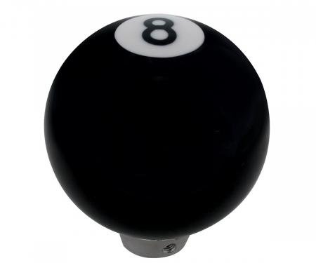 United Pacific Number "8" Pool Ball Gearshift Knob - Gloss Black 70025