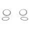 AMD Headlamp Bezel Kit, Stainless, 47-55 Chevy GMC Truck Suburban X145-4047-S