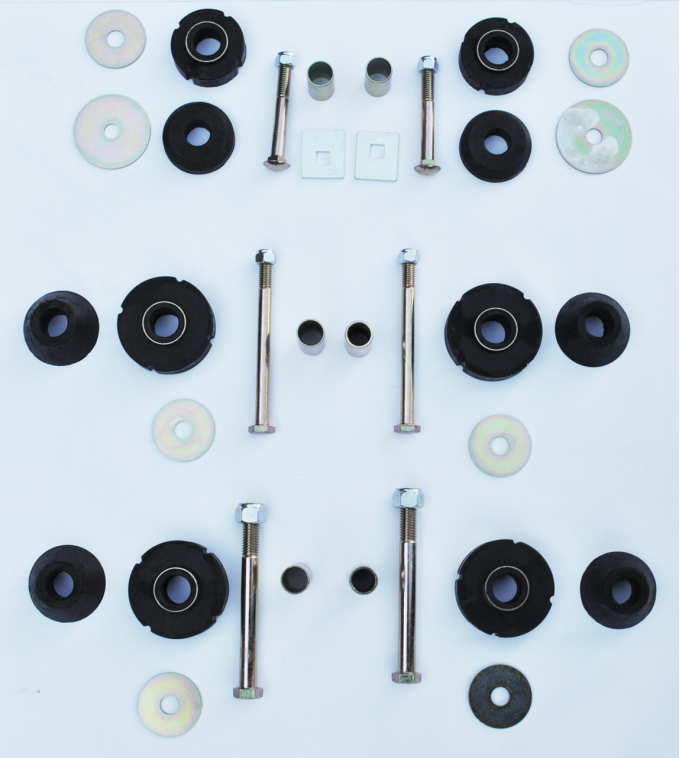 Key Parts 69-72 Chev/GMC 1/2 Ton, 2wd, Cab/Radiator Support Mount Kit (40 Piece) Contains Bushings, Washers, Bolts and Spacers 0849-305