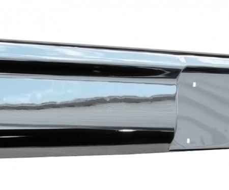 Key Parts '67-'72 Custom "Smoothie" Fleetside Rear Bumper, Chrome SLC-003