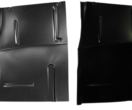Redline Restomotive® 1973-1991 Chevy Truck Left and Right Side Cab Floor with Backing Plate