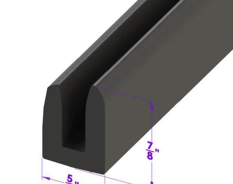 Metro Moulded Parts 1936-1948 Chevrolet / Pontiac / Cadillac / Oldsmobile / Buick Windshield and Rear Window Channel. Used with 1/4" Glass LP 105