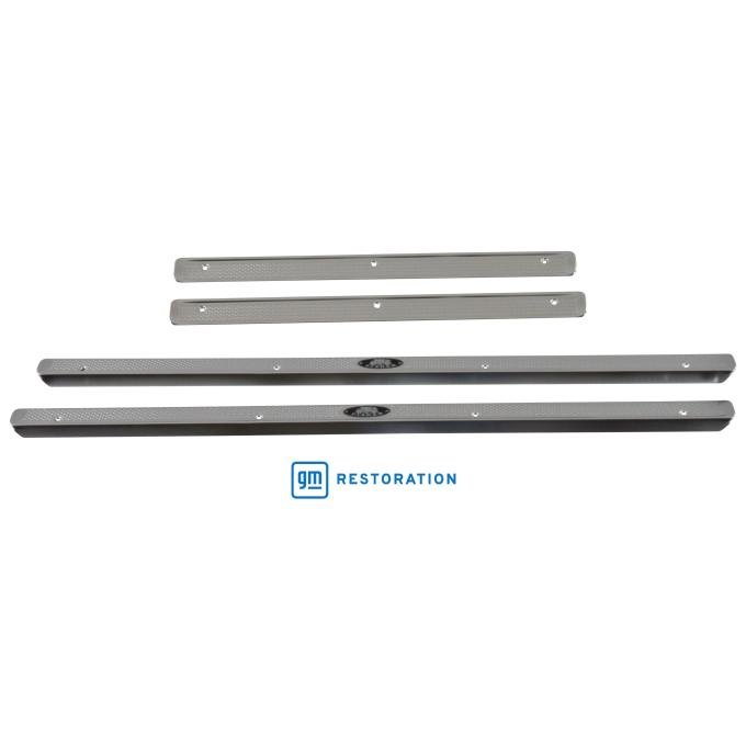 Golden Star 1955-1957 Chevy 4 Door Door Sill Plate 4 Piece Set DO13-551SP