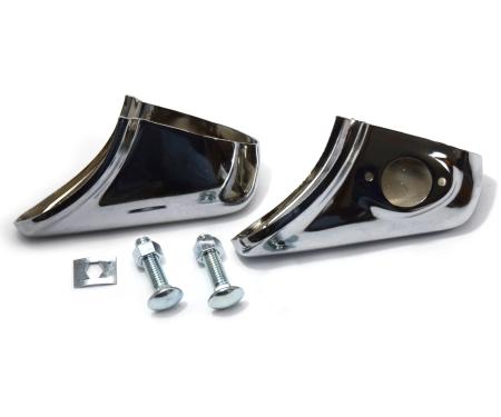 Golden Star 1956 Chevy Rear Bumper Guards Pair BU13-56GR