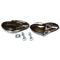 Golden Star 1956 Chevy Rear Bumper Guards Pair BU13-56GR