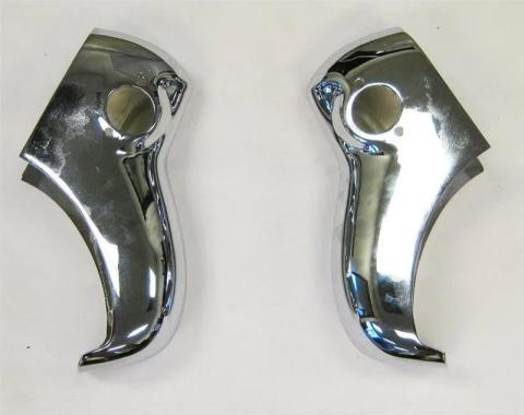 Golden Star 1955 Chevy Bumper Rear Bumper Guard Set Pair BU13-55GR