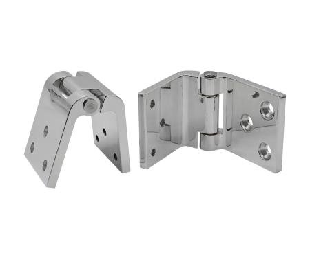 Golden Star 1955-1957 Chevy 2 & 4 DOOR STATION WAGON HINGE (POLISHED ALUMINUM) PAIR TG13-55HPA