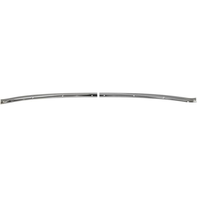 Golden Star 1955-1957 Chevy Convertible Inner Top Windshield Molding Pair WS13-552T