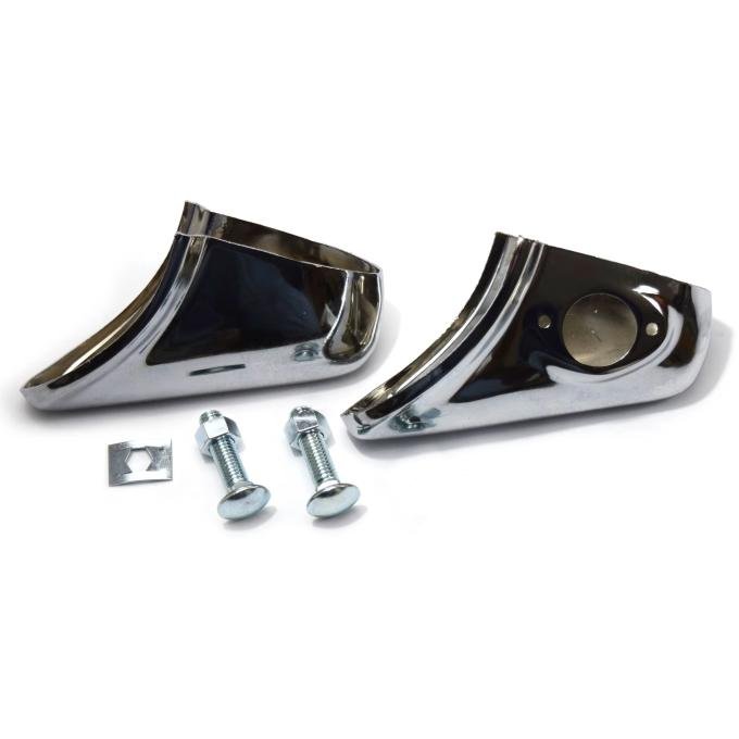 Golden Star 1956 Chevy Rear Bumper Guards Pair BU13-56GR