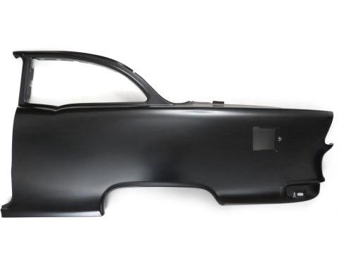 Golden Star 1955 Chevy Sedan Quarter Panel With Window Frame Skin No Trim Holes Left Hand QP13-552LOE