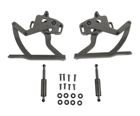 Golden Star 1962 Chevy Impala Hood Hinge Set (Left Hand & Right Hand) Billet Aluminum (POLISHED) HO13-62HPA