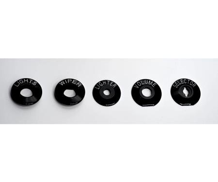 Golden Star 1957 Chevy Dash Bezel Insert 5 pcs Set DP13-57BS