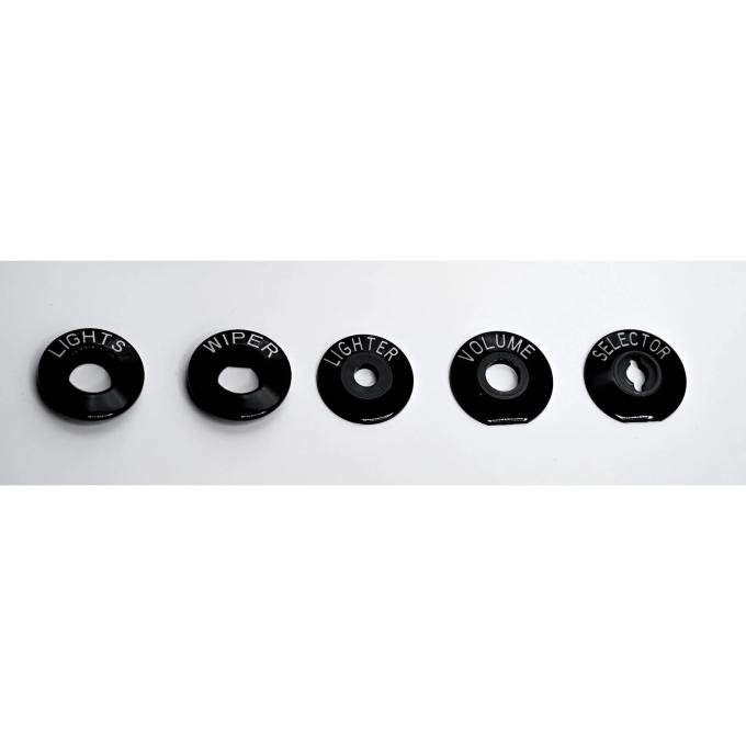 Golden Star 1957 Chevy Dash Bezel Insert 5 pcs Set DP13-57BS