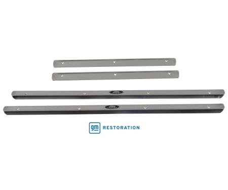 Golden Star 1955-1957 Chevy 4 Door Door Sill Plate 4 Piece Set DO13-551SP