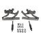 Golden Star 1962 Chevy Impala Hood Hinge Set (Left Hand & Right Hand) Billet Aluminum (POLISHED) HO13-62HPA