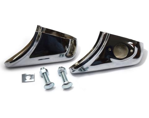 Golden Star 1956 Chevy Rear Bumper Guards Pair BU13-56GR