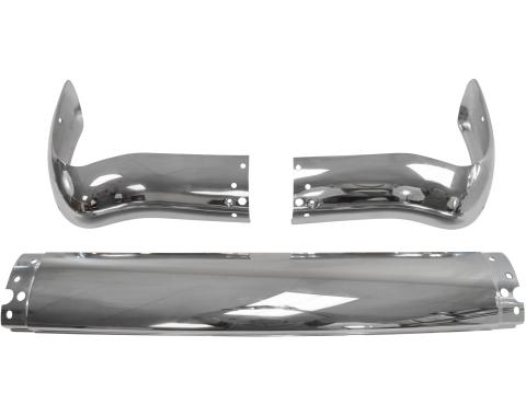 Golden Star 1955 Chevy Rear Bumper 3 Pc Set BU13-55R
