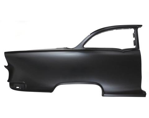 Golden Star 1955 Chevy Sedan Quarter Panel With Window Frame Skin No Trim Holes Right Hand QP13-552ROE