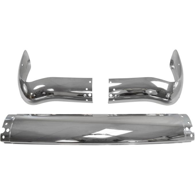 Golden Star 1955 Chevy Rear Bumper 3 Pc Set BU13-55R