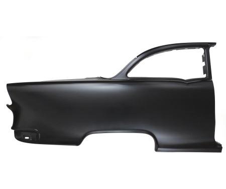 Golden Star 1955 Chevy Sedan Quarter Panel With Window Frame Skin No Trim Holes Right Hand QP13-552ROE