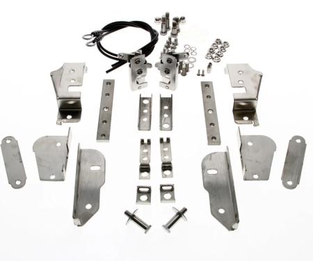 AMD Hidden Tailgate Latch Kit (Complete Stainless), 47-87 Chevy GMC Stepside Pickup; 48-87 Ford Flareside Pickup X927-4000-3S