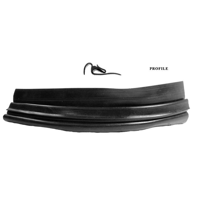Metro Moulded Parts 1963-1969 Chevrolet Impala Bumper to Body Seal, Splash and Gravel Guard. 2-1/8" Wide LP 109-M