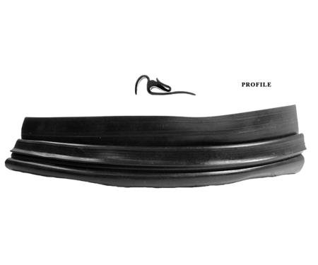 Metro Moulded Parts 1963-1969 Chevrolet Impala Bumper to Body Seal, Splash and Gravel Guard. 2-1/8" Wide LP 109-M