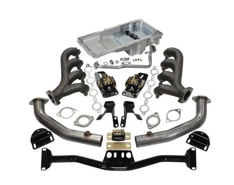 Classic Performance LS Engine Install Kit W/Manifolds, 1955-57 Chevy Full Size 5557ELS-K