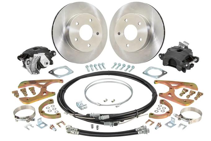 Classic Performance 11" Rear Disc Brake Wheel Kit w/ E-Brakes 55-57 Chevy Full Size, 5 x 4.75 5557RWBK-E