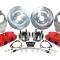 Classic Performance Corvette Style Front Disc Brake Spindle Wheel Kit with C7 Hubs & 2" Drop Spindles, 1955-57 Chevy Full 5557SWBK-DC7R