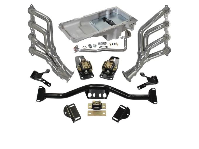 Classic Performance 55-57 Chevy Full Size LS Engine Install Kit W/Headers 5557LS1-FRK