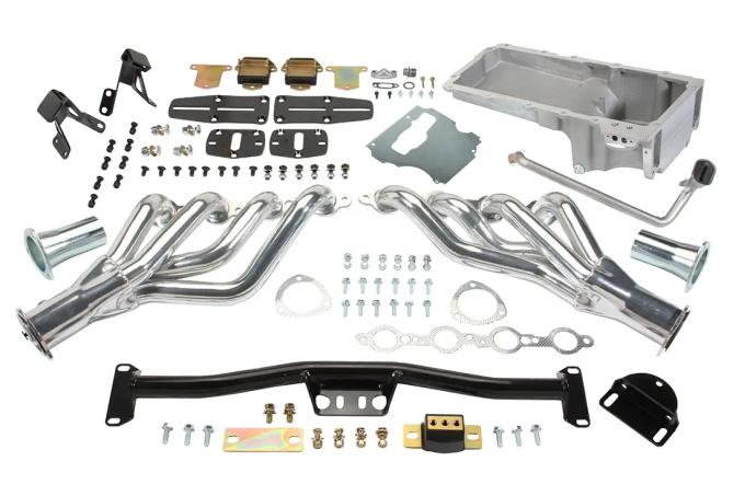 Classic Performance 55-57 Chevy Full Size LS Engine Install Kit W/Headers 5557LS1-FRK-CPP
