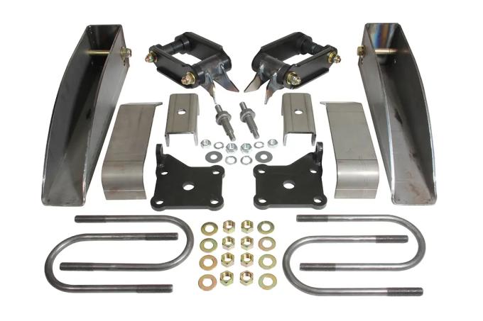 Classic Performance Leaf Spring Relocation Kit for 1955-57 Chevy Fullsize, Complete, Weld on 5557CLSRK