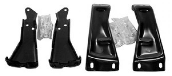 Key Parts '73-'80 Fleetside Complete Rear Bumper Bracket Kit 0850-023 B