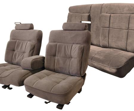 Acme Auto Front 55/45 Split Seat with Luxury Lumbar Cushion and Rear Bench Seat Upholstery U209S