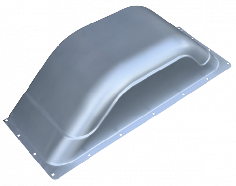 Key Parts '67-'72 Custom Widened Rear Wheel Tub; 2" Wider Than Stock 0849-346